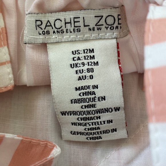 Rachel Zoe floral stripe romper set of 2 size 12 mos NEW! - Picture 15 of 16